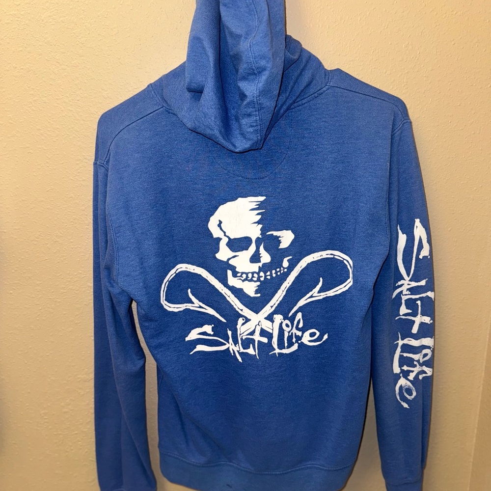 Salt Life Blue and White Graphic Sweatshirt